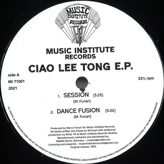 Ciao Lee Tong : Ciao Lee Tong EP (12", EP, RE)
