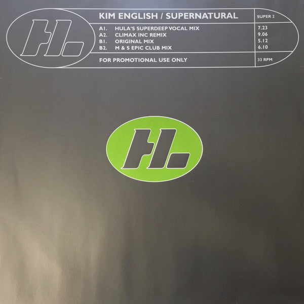 Kim English : Supernatural (12", Promo)