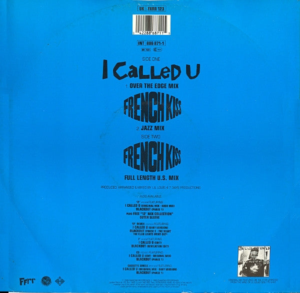 Lil' Louis & The World : I Called U (But You Weren't There) (12", No3)