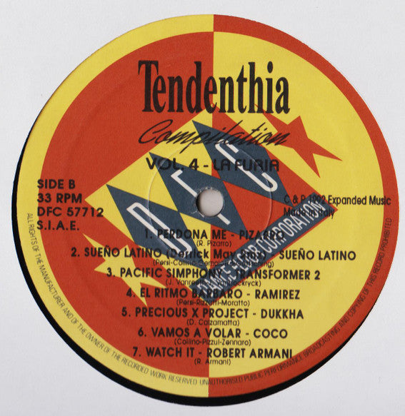Various : Tendenthia Compilation Vol. 4 - La Furia (12", Comp)