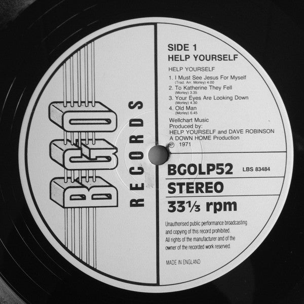 Help Yourself : Help Yourself (LP, Album, RE)