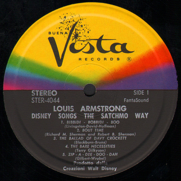 Louis Armstrong : Disney Songs The Satchmo Way (LP, Album)