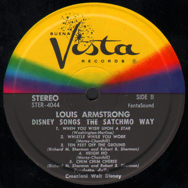 Louis Armstrong : Disney Songs The Satchmo Way (LP, Album)