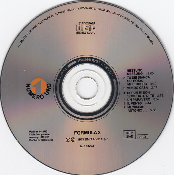 Formula 3 : Formula 3 (CD, Album)