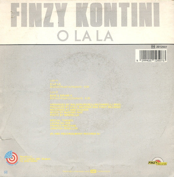 Finzy Kontini : O La La (7")