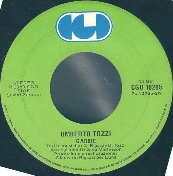 Umberto Tozzi : Stella Stai (7", Single)