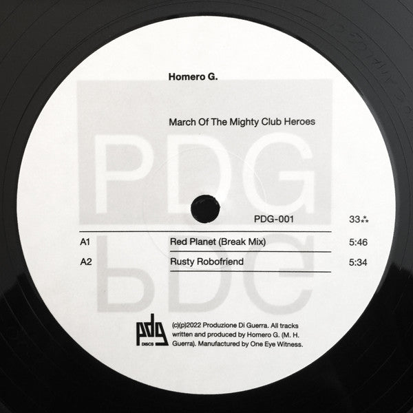 Homero G. : March of the Mighty Club Heroes (12")