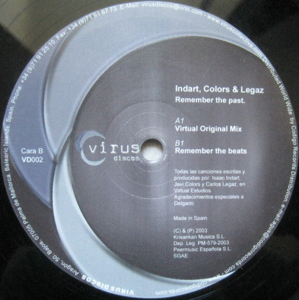 Indart*, Colors & Legaz : Remember The Past (12")