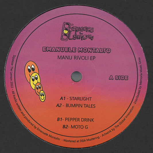 Emanuele Montalto : Manu Rivoli EP (12", EP)