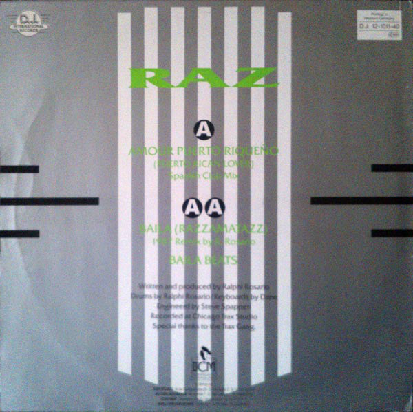 Raz : Amour Puerto Riqueno (Puerto Rican Lover) (12")