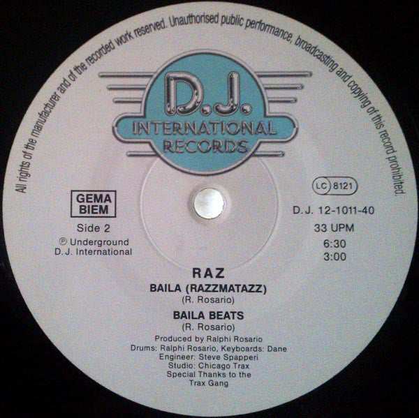 Raz : Amour Puerto Riqueno (Puerto Rican Lover) (12")