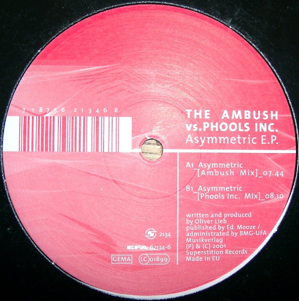 The Ambush Vs. Phools Inc : Asymmetric E.P. (12", EP)