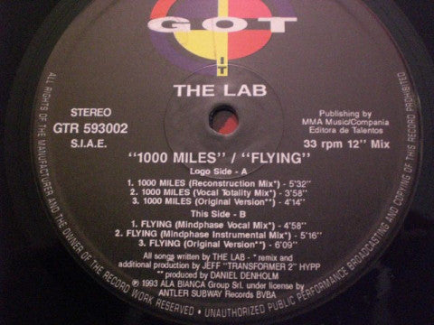 The Lab : 1000 Miles / Flying (12")