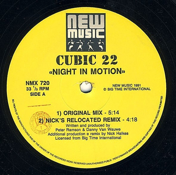 Cubic 22 : Night In Motion (Remix) (12")
