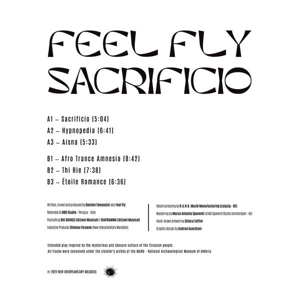 Feel Fly : Sacrificio (12", EP, Ltd, Tra)