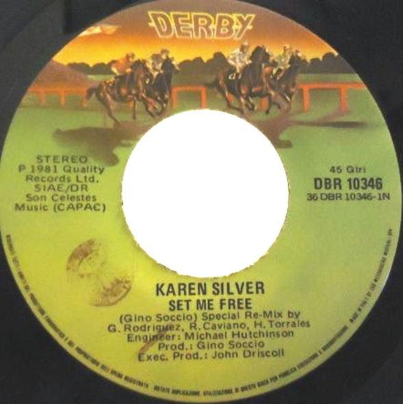 Karen Silver : Set Me Free (7")