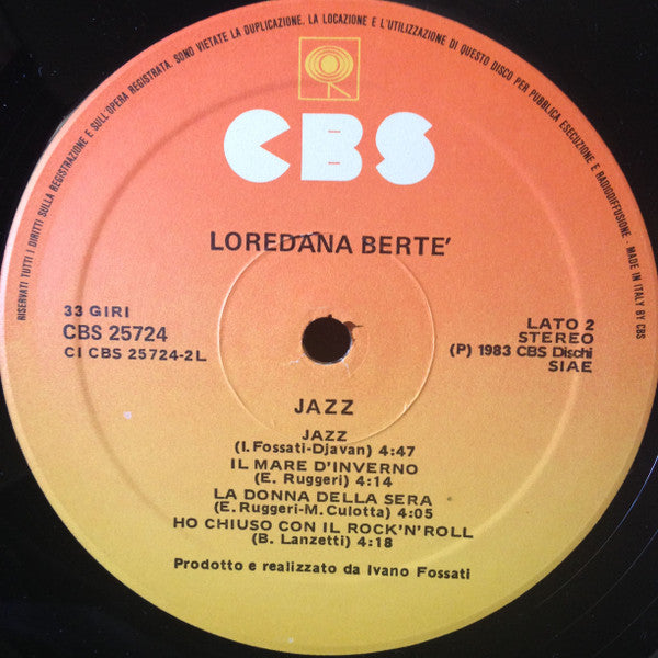 Loredana Berte'* : Jazz (LP, Album)