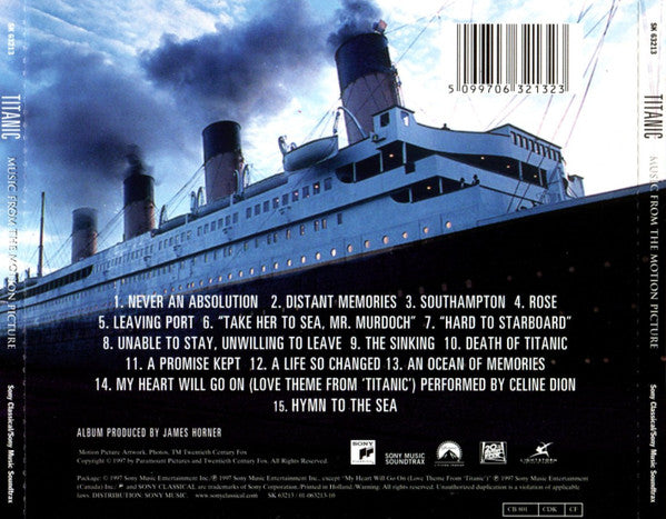 James Horner : Titanic (Music From The Motion Picture) (CD, Album)