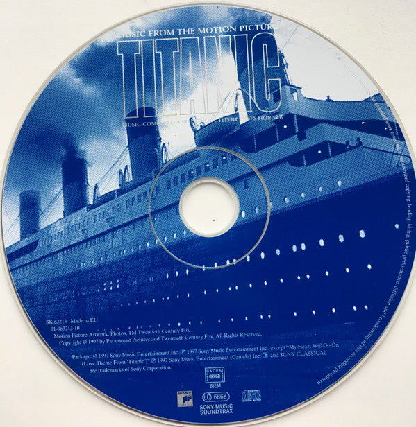 James Horner : Titanic (Music From The Motion Picture) (CD, Album)