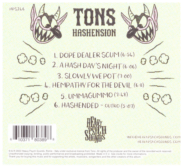 Tons : Hashension (CD, Album)