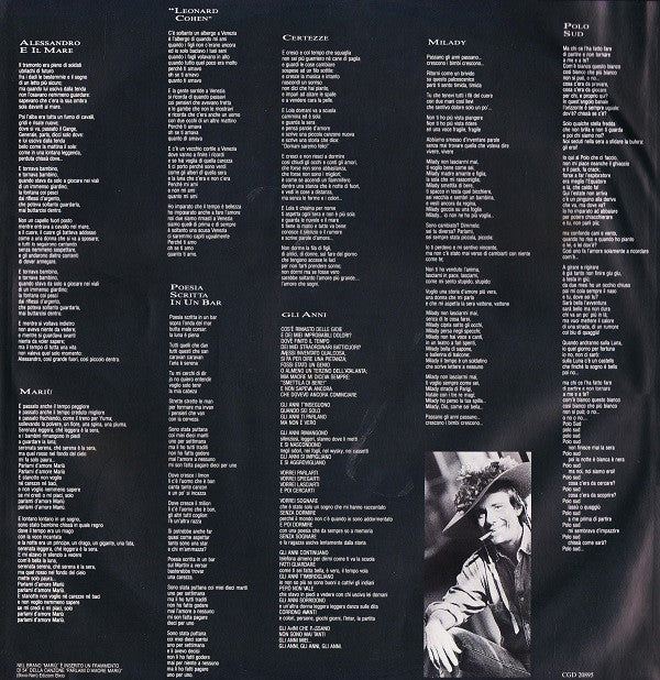 Roberto Vecchioni : Milady (LP, Album)