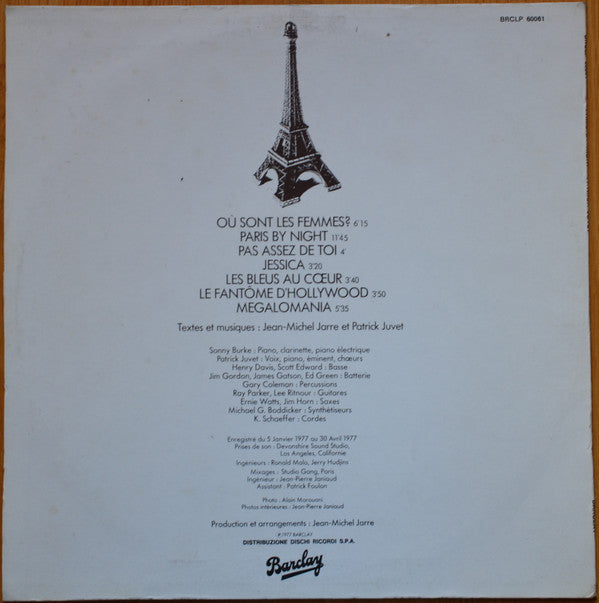 Patrick Juvet : Paris By Night (LP, Album)