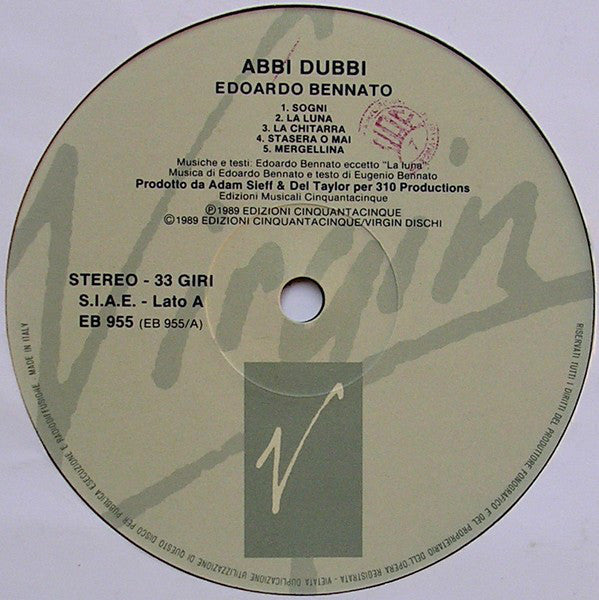 Edoardo Bennato : Abbi Dubbi (LP, Album)