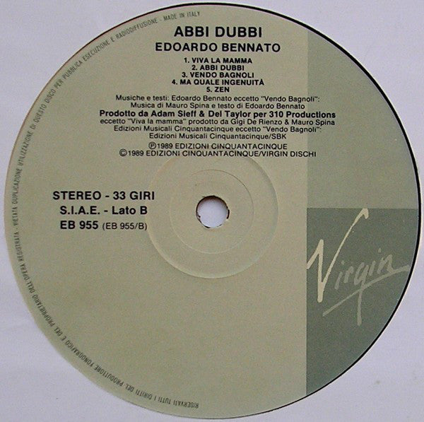 Edoardo Bennato : Abbi Dubbi (LP, Album)