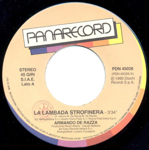 Armando De Razza : La Lambada Strofinera (7")