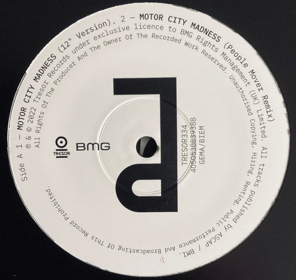 Waajeed : Motor City Madness (Remixes) (12")