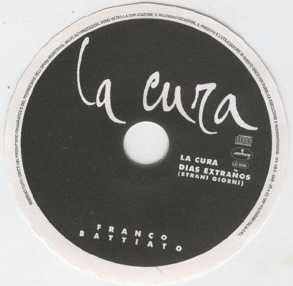 Franco Battiato : La Cura (CD, Single)
