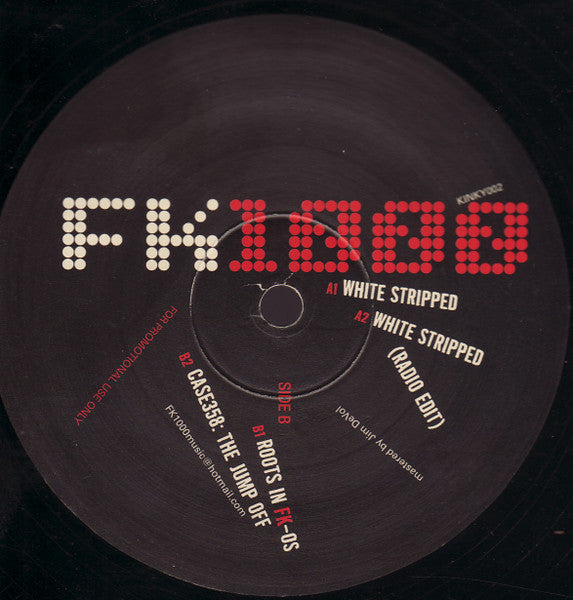 FK1000 : White Stripped (12", Promo)
