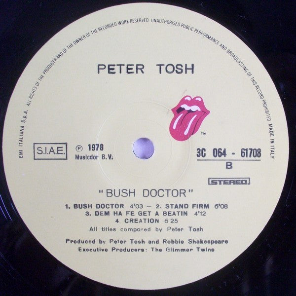 Peter Tosh : Bush Doctor (LP, Album)