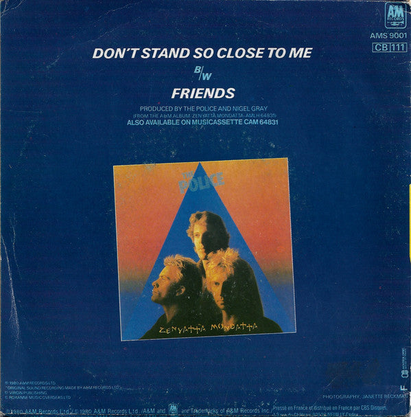 The Police : Don't Stand So Close To Me (7", Single)