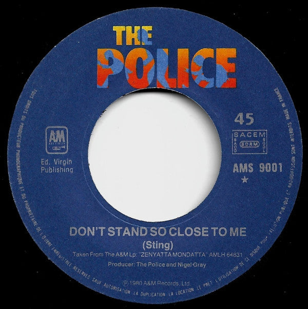 The Police : Don't Stand So Close To Me (7", Single)