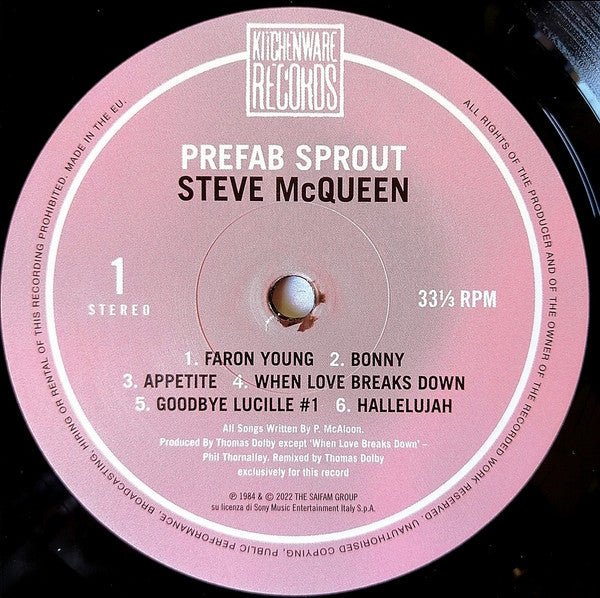 Prefab Sprout : Steve McQueen (LP, Album, RE)