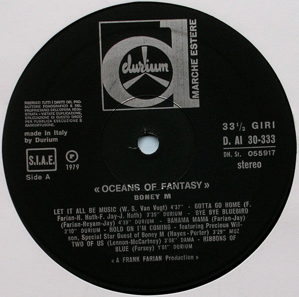 Boney M. : Oceans Of Fantasy (LP, Album, Gat)