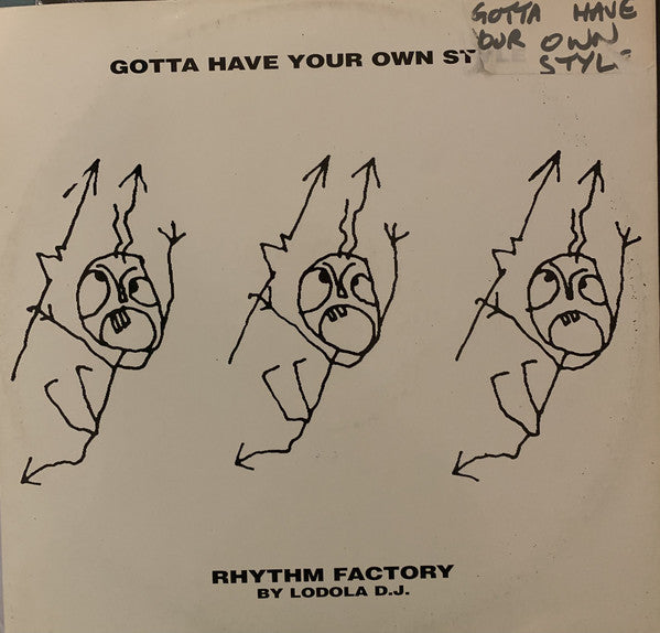 Rhythm Factory (2) by Roberto Lodola : Gotta Have Your Own Style (12")