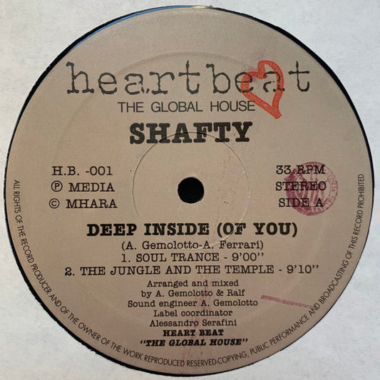 Shafty : Deep Inside (Of You) (12")