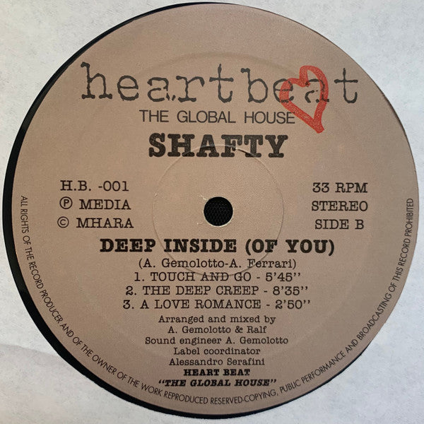 Shafty : Deep Inside (Of You) (12")