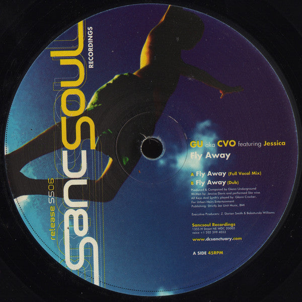 Glenn Underground aka CVO Featuring Jessica Davis : Fly Away (12")