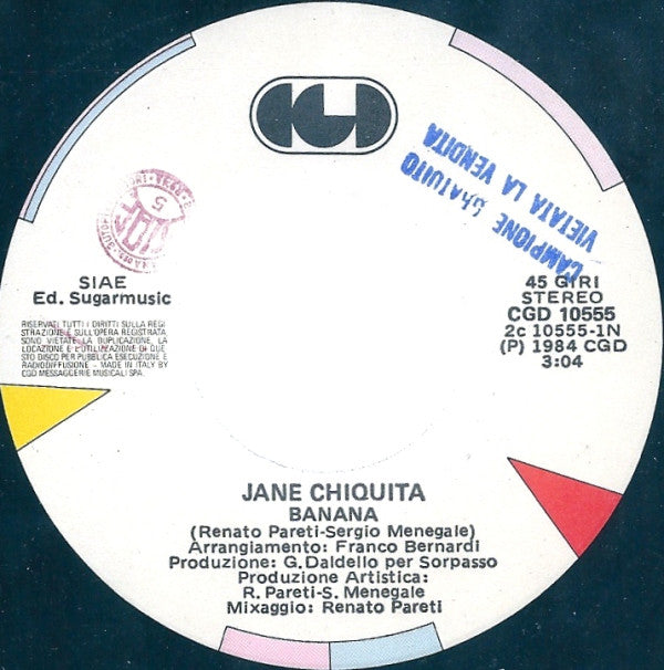 Jane Chiquita : Banana (7", Single)