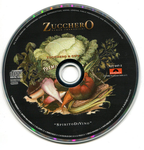 Zucchero Sugar Fornaciari* : SpiritoDiVino (CD, Album)