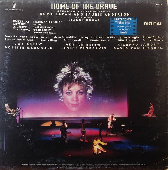 Laurie Anderson : Home Of The Brave (LP, Album)
