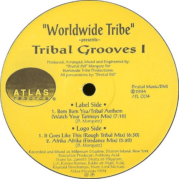 Worldwide Tribe : Tribal Grooves 1 (12", EP)