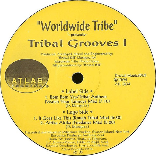 Worldwide Tribe : Tribal Grooves 1 (12", EP)