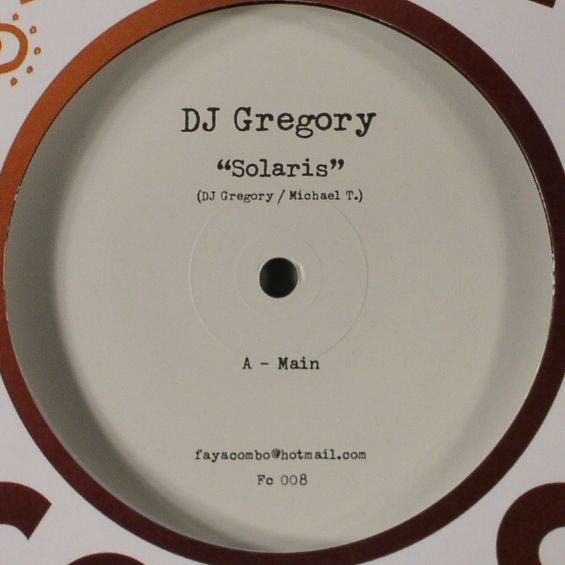 DJ Gregory : Solaris (12")