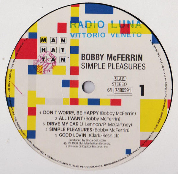 Bobby McFerrin : Simple Pleasures (LP, Album)