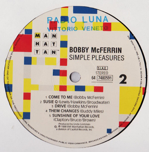Bobby McFerrin : Simple Pleasures (LP, Album)