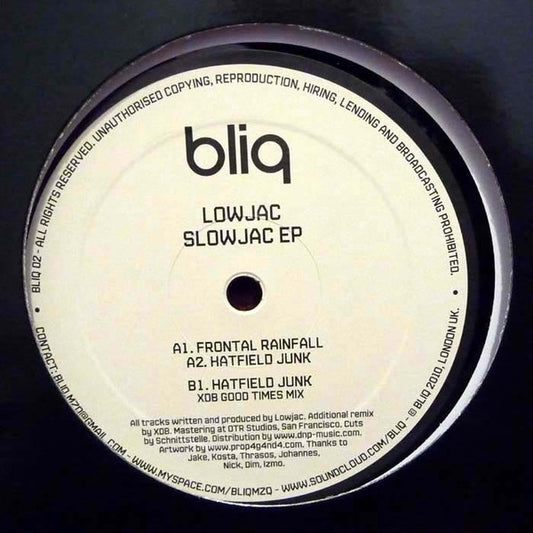 Lowjac : Slowjac EP (12")